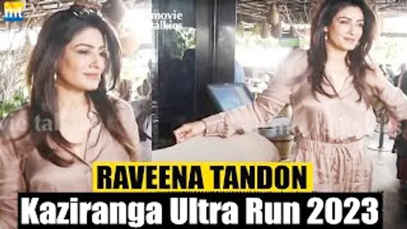 Gorgeous Raveena Tandon arrives at Kaziranga Ultra Run 2023 to support social cause