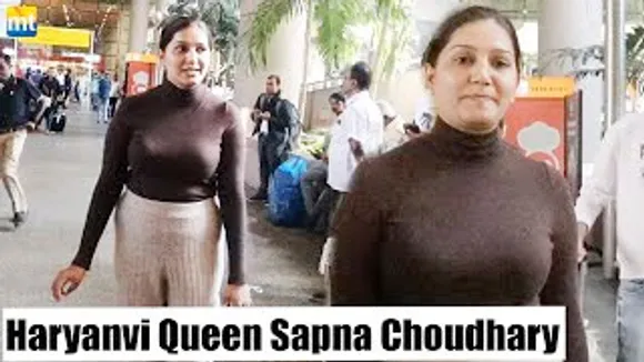Haryanvi Queen Sapna Choudhary arrives in Mumbai after facing Defamation Case