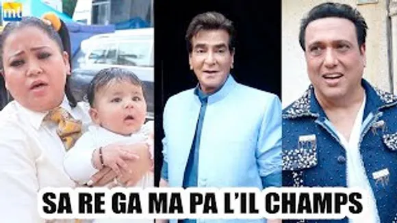 मेरे घर पे छोटा Santa Claus है Bharti Singh on her son Gola, Govinda, Jeetendra On The Sets Of Sa Re Ga Ma Pa
