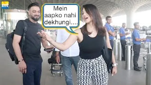 आप मेरा मज़ाक उड़ाते हो | Gorgeous Sunny Leone makes fun of paps at airport
