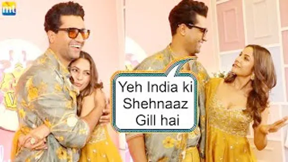 'Punjab Ki Katrina Kaif' Vicky Kaushal hugs Shehnaaz Gill & says, "Yeh India ki Shehnaaz Gill hai"