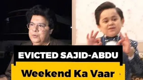 Bigg Boss Salman Bhai Ki Hai- Evicted Sajid Khan With Chota Bhaijaan Abdu Rozik At Bigg Boss Weekend Ka Vaar