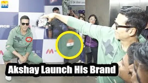 Akshay Kumar wears Batch of INDIAN FLAG 🇮🇳 On republic day to launch his brand