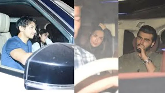 Arjun Kapoor with GF Malaika Arora, Janhvi Kapoor with Her EX-BF Shikhar Pahariya And Others party Together