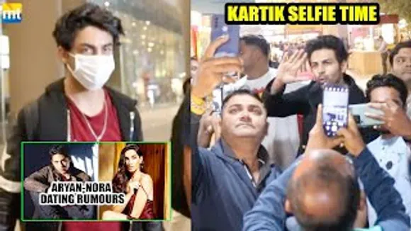 Aryan Khan spotted amidst Dating rumours with Nora Fatehi, Kartik Aaryan takes selfies with Fans