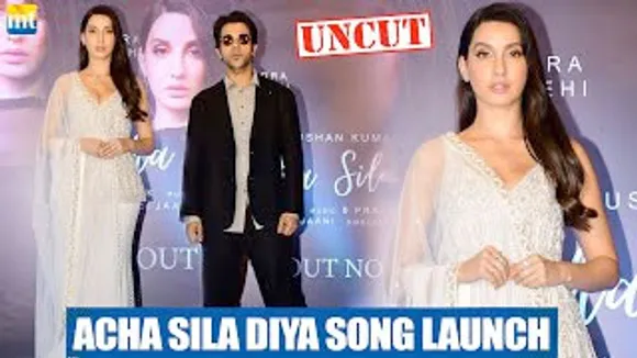 Beautiful diva Nora Fatehi, Rajkummar Rao attended at Achha Sila Diya song launch - FULL VIDEO