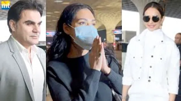 Esha Gupta joined Hands to paps for Escape | Chhatriwali Rakul Preet in white | Arbaaz Khan At Airport