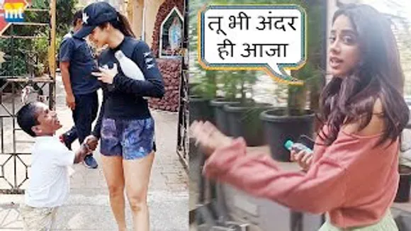 Janhvi Kapoor asks Paps to come INSIDE at gym; Malaika Arora handshake with Dwarf post yoga