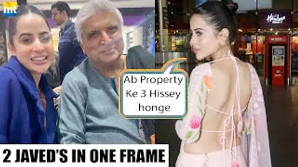 "Property ke 3 Hisse Honge" Urfi Javed meets Social media grandfather Javed Akhtar