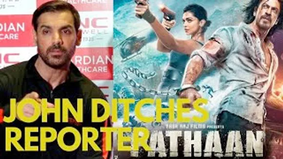 MUST WATCH! John Abraham DITCHES Reporter on Pathaan questions 3 TIMES