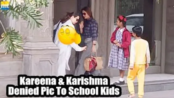 RUDE Kareena Kapoor & Karisma Kapoor DENIED Pictures with School Girl & a Boy