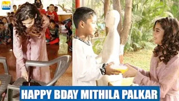 Mithila Palkar distributes food boxes to NGO Kids on her Birthday