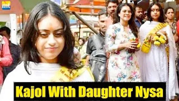 Ajay Devgn's Daughter Nysa Devgn visits Siddhivinayak Temple with mom Kajol