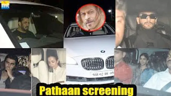 Tiger Salman Khan, Pathaan Shah Rukh Khan, John Abraham, Ranveer Singh And Others at Pathaan Screening At YRF Studios