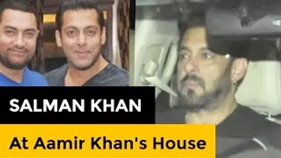 Tiger Salman Khan Arrives At Aamir Khan's House in Tight Security - BIG ANNOUNCEMENT SOON ?