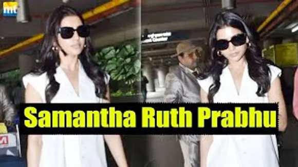 Oo Antava Girl Samantha Ruth Prabhu's First Visit to Mumbai after recovering from Autoimmune disease