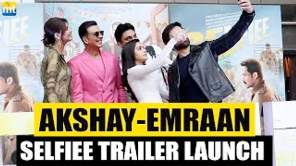 Akshay Kumar, Emraan Hashmi, Nushrratt Bharuccha & Diana Penty at SELFIEE Grand Trailer Launch