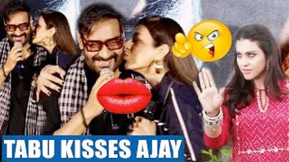 Tabu KISSES 💋💋Ajay Devgn Openly In Public at Bholaa Teaser Launch