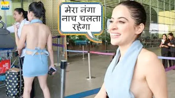 Urfi Javed comes full-covered to give a Vulgar Reply to Chitra Wagh for filing police case