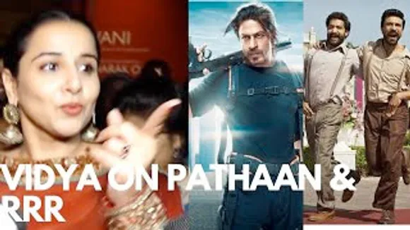 Vidya Balan is a Proud Indian on RRR's Golden Globes Win, Reacts to SRK's Pathaan Trailer