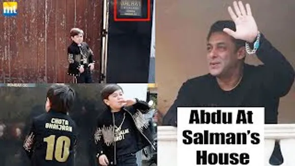 Chota Bhaijaan Abdu Rozik starts shooting his song outside SALMAN KHAN's house Galaxy