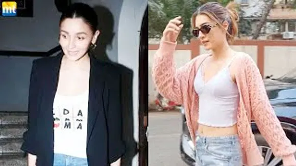 Raha's Mommy Alia Bhatt, SEXY Kriti Sanon in Denim Shorts at Salon