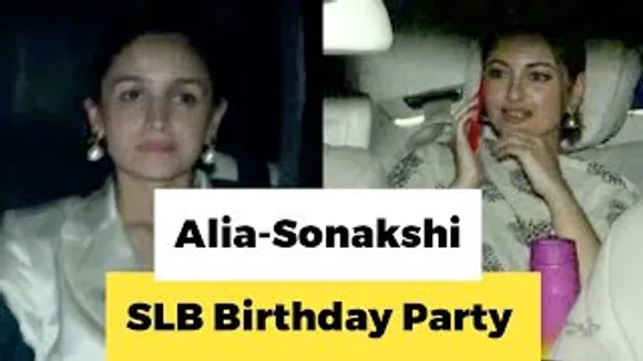 Gangubai Alia Bhatt & Heeramandi Ki Sonakshi Sinha arrive Sanjay Leela Bhansali's Birthday Bash