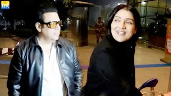 Comedy King Govinda With her Daughter Tina Ahuja At Airport