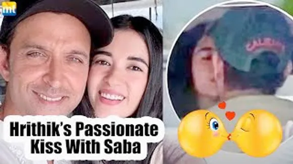 Hrithik Roshan & Saba Azad LIP-LOCK Kiss at Airport as he flies for Fighter shoot