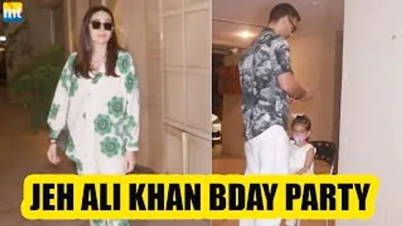 Jeh Ali Khan Birthday Bash - Karisma Kapoor, Kareena Kapoor, Angad Bedi celebrate