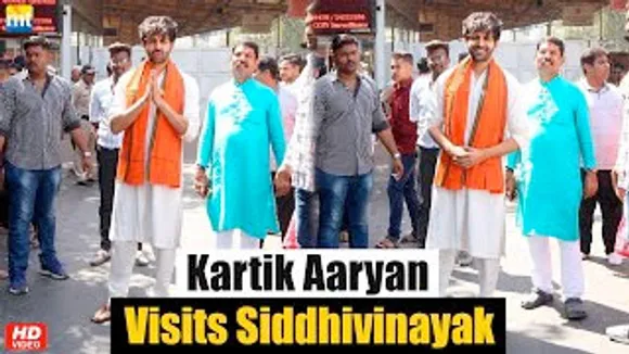 Shehzada Kartik Aaryan Visits Siddhivinayak Temple To Seek Blessings For Movie's Success