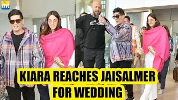 Kiara Advani Reaches Jaisalmer for wedding with Designer Manisha Malhotra