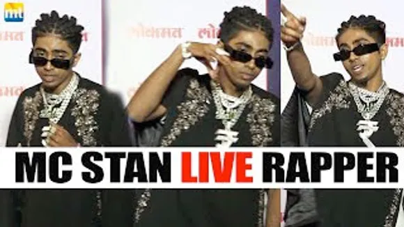MC Stan LIVE Rap his New Song 'Haath Varti' at Lokmat Digital Creator Awards 2023
