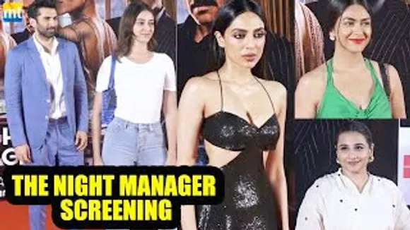 Ananya Panday comes to support Rumoured BF Aditya Roy Kapur's 'The Night Manager' At The Screening Along With Other Celebs
