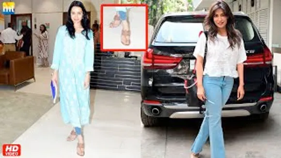 Shraddha Kapoor in Blue Dress & Formal Chappal; Chitrangda Singh's Chic look at a meeting