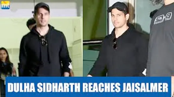 Groom-to-be Sidharth Malhotra arrives at Wedding Destination