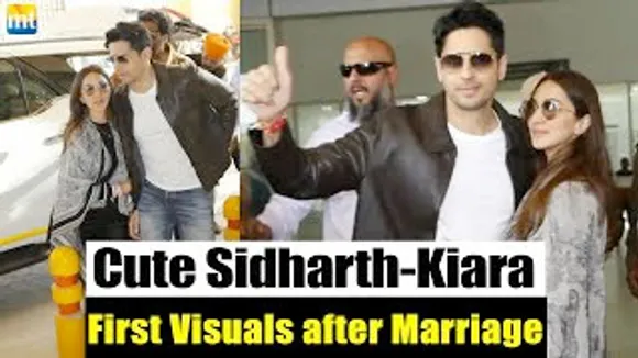 FIRST VISUALS of Newly Married Sidharth Malhotra & Kiara Advani as they head to Delhi for Reception