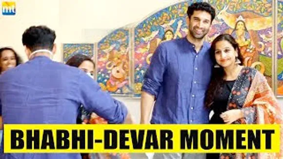 Oh La La.. Vidya Balan meets her Devar Aditya Roy Kapur at An Art Exhibition