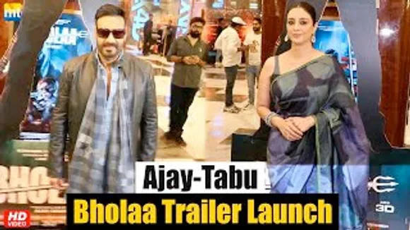 Ajay Devgn And Tabu Arrive For Bholaa 3D Trailer Launch