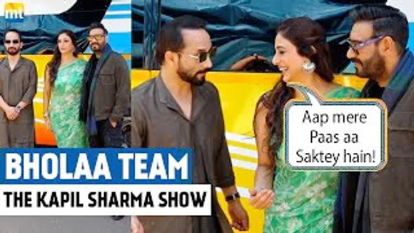 Ajay Devgn, Tabu & Deepak Dobriyal on the sets of 'The Kapil Sharma Show' For 'Bholaa' Promotion