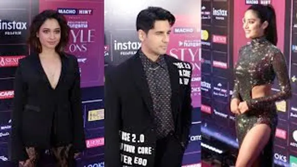 Beautiful Janhvi Kapoor, Sidharth Malhotra & Tamannaah Bhatia at Bollywood Hungama Style Icons 2023 Awards