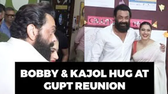 GUPT Reunion! Kajol HUGS Bobby Deol the moment she sees him