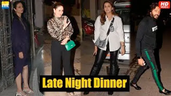 Kareena Kapoor, Tabu, Huma Qureshi & Riteish Deshmukh Spotted At Late Night Dinner Party