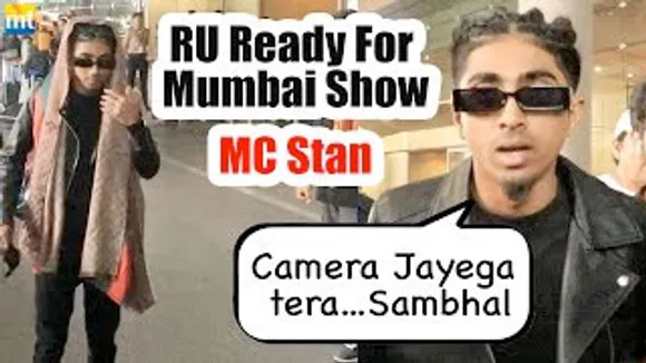 'Basti Ka Hasti' MC Stan arrives in Desi Vibes at Mumbai Airport for his India Tour Show