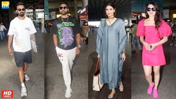 KL Rahul & Mohammad Siraj arrived for Sports Awards, Urvashi Rautela, Diana Penty At Airport