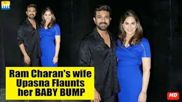 Ram Charan's wife Upasna Flaunts her BABY BUMP at husband's birthday party