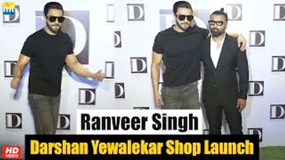 Ranveer Singh At Darshan Yewalekar's D Barber Shop Launch