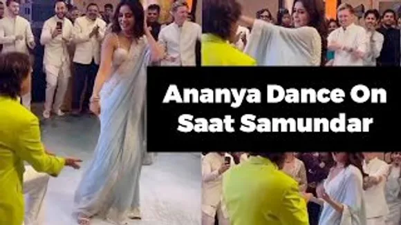 Chunky Panday & Ananya Panday Dance On Super Hit Saat Samundar at Alanna Panday's Wedding