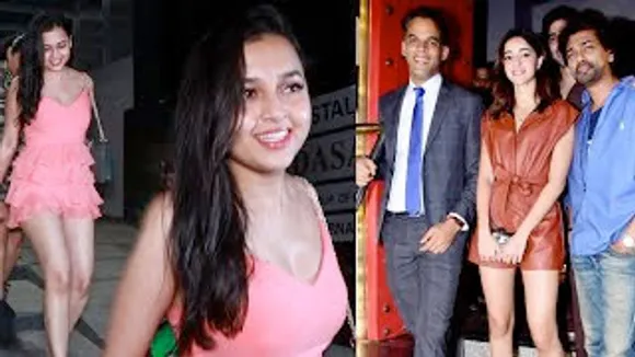 Tejasswi Prakash with full smile at restaurant, Ananya Panday's Wrap Up Party of her Untitled film
