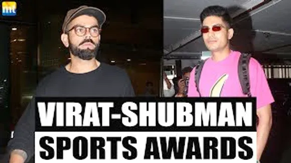 Cricket's Maharathi Virat Kohli & Shubman Gill arrive in Mumbai to receive Sports Awards